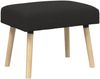 vidaXL Bank Uni Schwarz 60 x 40 x 45 cm Bouclé 42038403 Bild 2