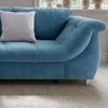 Ecksofa Schlafcouch Polsterecke L-Garnitur Bettkasten mit Ottomane links in Blau Bild 4