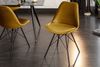 riess-ambiente Stuhl SCANDINAVIA MEISTERSTÜCK senfgelb / schwarz (Einzelartikel, 1 St), Esszimmer · Samt · Metall · Modern Design Bild 2