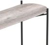 Moderner Konsolentisch META 100cm Eichen-Optik schwarzes Metallgestell Bild 3