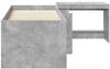 vidaXL Hochbett mit Schreibtisch für Kinder 2 Stk. Betongrau 3423457 Bild 4