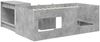 vidaXL Hochbett mit Schreibtisch für Kinder 2 Stk. Betongrau 3423457 Bild 5