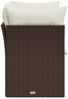 vidaXL Gartensofa mit Kissen 2-Sitzer Braun Poly Rattan 366217 Bild 5
