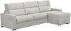 Dmora Sofa mit Halbinsel Vigonovo, Ecksofa für Wohnzimmer, gepolstert, abnehmbarer Bezug, 100 % Made in Italy-Qualität, 280x160 h100 cm, Hellgrau Bild 2