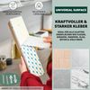 eluno Gewürzregale 2er Set mit Bambusboden, zur Wandmontage, aus Metall weiß Bild 4