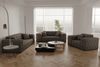 Ecksofa Designersofa CHANTAL in Stoff Opera Velvet Braun Seite Universal Bild 5