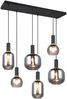 Pendelleuchte DIVA 6-flammig mit Glasschirmen Chrom bedampft, Breite 92cm Bild 2