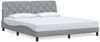 vidaXL Bettgestell ohne Matratze Hellgrau 180x200 cm Stoff 3310615 Bild 2