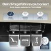 CLOUVOU MasterSeat, ergonomischer Bürostuhl, höhenverstellbare Rückenlehne mit thermoregulativem Bezug, 4D-Armlehnen, 3D-Kopfstütze, Creme-weiß Bild 3