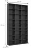 Cd-Regal Jukebox Schwarz 102 x 178 cm Vicco Bild 3