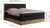 Boxspringbett AMORE KING, Doppelbett mit Multipocket-Matratze, Polsterbett mit Kopfstütze - 180 x 200 cm - Schwarz Kunstleder - H4 Bild 5