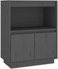 Sideboard Grau 60 x 34 x 75 cm Massivholz Kiefer [813522] Bild 2