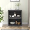 Sideboard Grau 60 x 34 x 75 cm Massivholz Kiefer [813522] Bild 3
