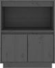 Sideboard Grau 60 x 34 x 75 cm Massivholz Kiefer [813522] Bild 5