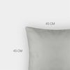 Outdoor Kissen mit Paspel ( 45 x 45 cm ) Dekokissen Garten - Reißverschluss - Schmutz- und Wasserabweisend - abnehmbarer Kissenbezug Beige 4er-Pack Bild 2
