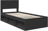 vidaXL Bettrahmen Schwarz 90 x 190 cm Massives Kiefernholz 3410655 Bild 4