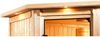 Karibu Ecksauna Antonia mit Dachkranz + 9kW BIO-Kombiofen mit ext. Steuerung Easy Bild 5