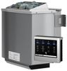 Karibu Ecksauna Antonia mit Dachkranz + 9kW BIO-Kombiofen mit ext. Steuerung Easy Bild 3