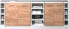 Küchenschrank für Dachschrägen R-Line Goldkraft Eiche 210 cm 5er Set Schrankkorpuss 60 cm Tiefe Vicco Bild 5