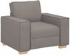 vidaXL Sofa 3 pcs Taupe 220 x 80 x 84 cm Leinenmischgewebe 3324615 Bild 4