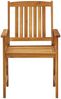 vidaXL Gartenstühle mit Kissen 4 Stk. Massivholz Akazie 3061168 Bild 5