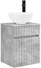 vidaXL Badezimmerschrank-Set 5 pcs Betongrau 40 x 10,5 x 60,5 cm 3407338 Bild 5
