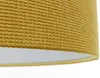 BPS Koncept 0E0-166-60 Hängeleuchte GLAMOUR Velourss strukturiert auf PVC-Basis Senf, weiß 1xE27 60W H:112 Ø60cm dimmbar Bild 4
