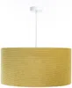 BPS Koncept 0E0-166-60 Hängeleuchte GLAMOUR Velourss strukturiert auf PVC-Basis Senf, weiß 1xE27 60W H:112 Ø60cm dimmbar Bild 3