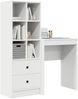 vidaXL Schreibtisch mit Schubladen mit Regal mit Speicher 2 pcs Weiß 3337297 Bild 3