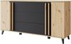 Home affaire Sideboard Helsinki, Kommode mit 2 Türen und 3 Schubladen, Breite 150 cm (1 St), Push-to-Open-Schubladen, höhenverstellbare Einlegeböden Bild 2