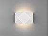 Kleine LED Wandleuchte ZANDOR mit Lasercut Muster in Weiß, Breite 18cm Bild 3
