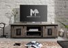 TV-Board Mango 160x45x50 grau lackiert RAILWAY #201 Bild 3