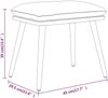 vidaXL Fußhocker Dunkelgrau 45 x 29,5 x 39 cm Samt [341505] Bild 5