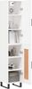 vidaXL Highboard Weiß 34,5x34x180 cm Holzwerkstoff 3199129 Bild 3