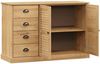 vidaXL Sideboard mit Schubladen VIGO 113x40x75 cm Massivholz Kiefer 353187 Bild 4