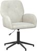 vidaXL Drehstuhl 54 x 55 x 90 cm Creme Samt (V) 42034350 Bild 2