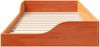 vidaXL Bettrahmen Wachsbraun 90 x 200 cm Massives Kiefernholz 873390 Bild 5