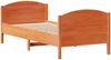 vidaXL Massivholzbett ohne Matratze Wachsbraun 90x200 Kiefernholz 3301808 Bild 5