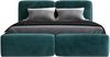 Polsterbett OLKE 140x200 mit Matratze, Bettkasten und Lattenrost. Farbe: Minze 13 Bild 3