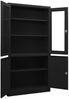 vidaXL Büroschrank Schwarz 90x40x180 cm Stahl 335948 Bild 5