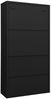 vidaXL Büroschrank Schwarz 90x40x180 cm Stahl 335948 Bild 4