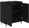 Sideboard, Kommode Schwarz Eichen-Optik 60 x 35 x 70 cm Holzwerkstoff j2756p Bild 5