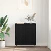 Sideboard, Kommode Schwarz Eichen-Optik 60 x 35 x 70 cm Holzwerkstoff j2756p Bild 4