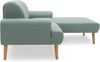 DOMO Collection Swift FK, Ecksofa, Federkern, Webstoff eisblau, 217 x 176 cm Bild 4