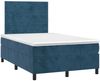 vidaXL Boxspringbett mit Matratze & LED Dunkelblau 120x190 cm Samt 3270321 Bild 3