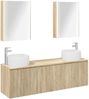 vidaXL Badezimmerschrank-Set 5 pcs Sonoma-Eiche Holzwerkstoff 3406529 Bild 2