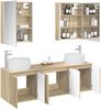 vidaXL Badezimmerschrank-Set 5 pcs Sonoma-Eiche Holzwerkstoff 3406529 Bild 3