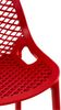 2er Set Barhocker BUNIM - Kunststoff Rot 45x53x105 cm | Barstuhl Mit Lehne Tresenhocker Tresenstuhl Kneipenhocker Kneipenstuhl Bild 5