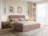 Selsey 'Saliano' Polsterbett mit Samtbezug und Stauraum, beige, 180x200 cm Bild 3