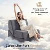 ANYSUN Schlafsofa Klappbare Sofa Bed,Mini Lounge Sofa mit Dreifach Klappbar Matratze, Kleine Couch Schlafsofa für Erwachsene,Chaiselongue, Boden-Futon-Matratze für Erwachsene,Hochdichter Schaumstoff Schlafsofa Bild 3